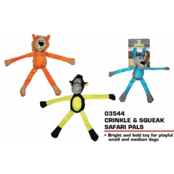 CRINKLE & SQUEAK SAFARI PALS